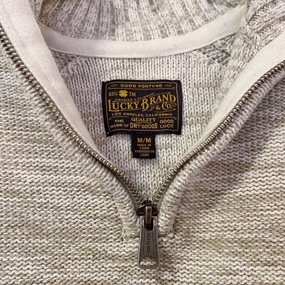 ☼Lucky Brand Zip Knit Sweater☼ - Picture 5 of 6